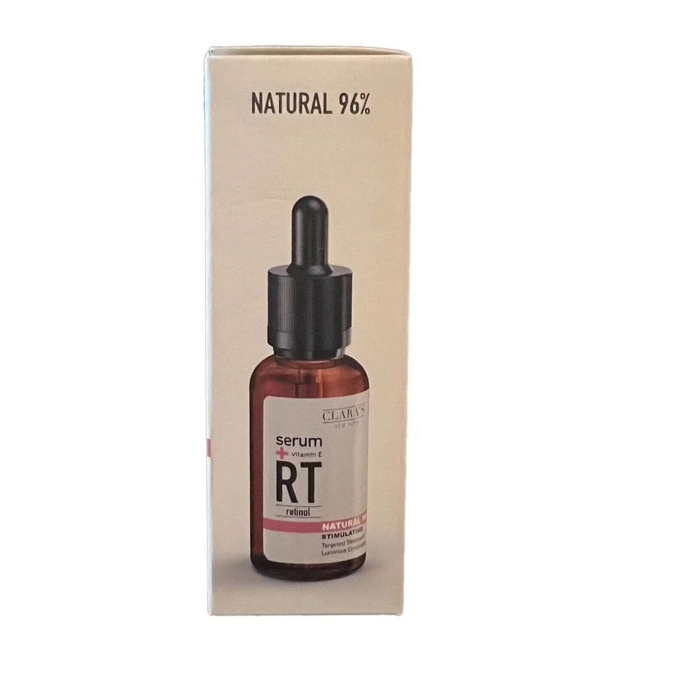 CLARA'S NEW YORK Face Serum Vitamin E RT Retinol Stimulating 1oz 30mL Full Size